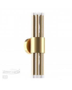 4786/2W HALL ODL21 456 золото/металл/стекло Бра E14 2*40W VIKETA-foto5