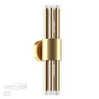 4786/2W HALL ODL21 456 золото/металл/стекло Бра E14 2*40W VIKETA-foto5