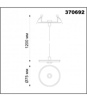 370692 KONST NT19 144 белый Встраив.св-к без плафона (плафоны арт. 370694-370711) IP20 GU10 UNITE-foto2