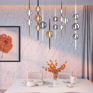 4684/1 PENDANT ODL20 357 черный/янтарный Подвес G9 5W 220V LAZIA-foto3