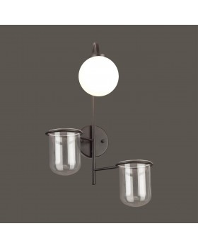 4681/1W WALLI ODL20 535 черный/белый Настенный светильник E14 1*40W 220V FLOWER-foto4