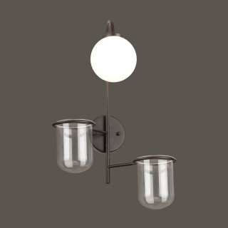 4681/1W WALLI ODL20 535 черный/белый Настенный светильник E14 1*40W 220V FLOWER-foto4