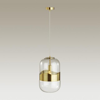 4814/1 PENDANT ODL21 290 прозрачный/бронзовый Подвес E27 1*60W APILE-foto4