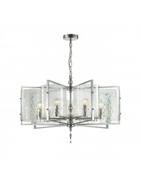 4888/7 MODERN ODL_EX22 93 хром/прозрачный/стекло Люстра E27 7*60W ELEGANTE-foto6