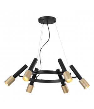 4240/6 HIGHTECH ODL22 183 черный/зол/металл Люстра IP20 max 6*10W LED GU10 MEHARI-foto4