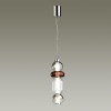 4826/18L PENDANT ODL21 321 хром/дымчатый/бордо/прозрачный Подвес LED 18W BEANS