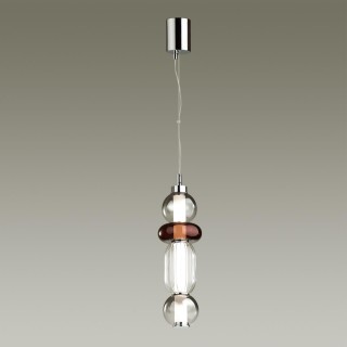 4826/18L PENDANT ODL21 321 хром/дымчатый/бордо/прозрачный Подвес LED 18W BEANS-foto4