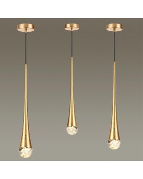 4278/1 L-VISION ODL21 157 прозрачн/золот фольг-ние Подвесной светильник IP20 GU10 LED max 6W GOTA-foto5