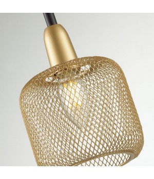 4975/1 LOFT ODL22 475 черный/мат.золотой/металл.сетка Подвес E14 1*40W LECOLA-foto5