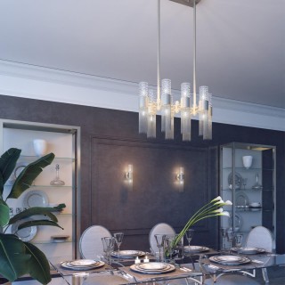 4631/1 HALL ODL20 471 серебристый/стекло/металл.цепочки Подвес G9 1*5W 220V PERLA-foto3