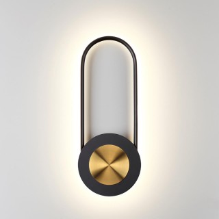 4338/16WL HIGTECH ODL22 179 черный/золото/металл Настенный светильник IP20 LED 16W 998Лм 3000K TINA-foto4