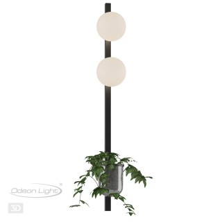 4681/2WA WALLI ODL20 529 черный/белый Настенный светильник E14 2*40W 220V FLOWER-foto5