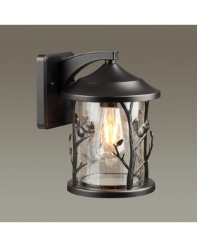 4963/1W NATURE ODL22 567 черный/стекло Ландшафтный настен.светильник E27 1*60W IP44 CUITA-foto4