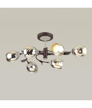 4527/6C COMFI LN20 049 черный, серый Люстра потолочная E27 6*60W 220V MELISSA-foto4