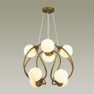 4808/8 MODERN ODL21 341 золотой/белый Люстра G9 8*40W SLOTA-foto4