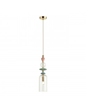 4855/1 CLASSIC ODL_EX22 67 золото/раноцветн./керамика/стекло Подвес E14 1*40W 4855/1 BIZET-foto6