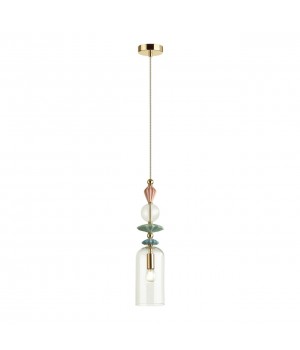 4855/1 CLASSIC ODL_EX22 67 золото/раноцветн./керамика/стекло Подвес E14 1*40W 4855/1 BIZET-foto6