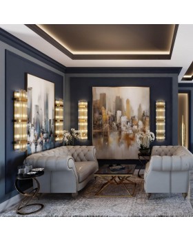 4853/6W HALL ODL_EX21 47 золото/стекло Настенный светильник E14 6*40W высота 1170см EMPIRE-foto3