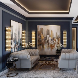 4853/6W HALL ODL_EX21 47 золото/стекло Настенный светильник E14 6*40W высота 1170см EMPIRE-foto3