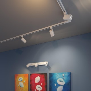 370552 PORT NT19 106 белый Светильник трековый однофазный трехжильный IP20 GU10 50W 230V GUSTO-foto3