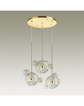 4640/36LA L-VISION (В 3-Х КОРОБКАХ) ODL21 331 золотой/прозрачный Люстра LED 36W 4000K BUBBLES-foto4