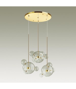 4640/36LA L-VISION (В 3-Х КОРОБКАХ) ODL21 331 золотой/прозрачный Люстра LED 36W 4000K BUBBLES-foto4