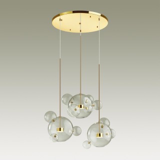 4640/36LA L-VISION (В 3-Х КОРОБКАХ) ODL21 331 золотой/прозрачный Люстра LED 36W 4000K BUBBLES-foto4