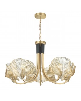 4870/5 HALL ODL_EX22 49 золотой/чёрный/стекло Люстра E14 5*40W VENTAGLIO-foto7