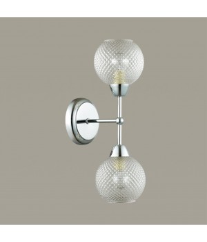 4438/2W MODERNI LN20 085 хром, стекло Бра E14 2*40W 220V EVERLY-foto3