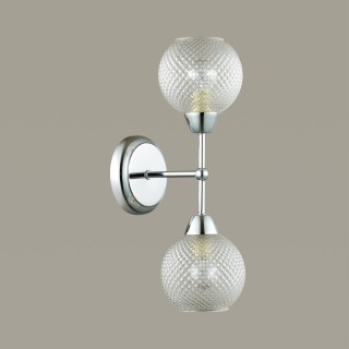 4438/2W MODERNI LN20 085 хром, стекло Бра E14 2*40W 220V EVERLY-foto3