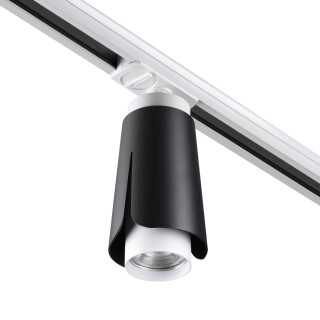 370836 PORT NT22 083 черный Светильник трековый однофазный трехжильный IP20 GU10 9W 220V TULIP-foto9