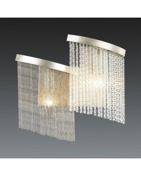 4630/2W HALL ODL20 469 серебристый/стекло/металл.цепочки Бра E14 2*40W 220V GRAZA-foto3