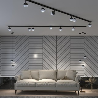 370814 SPOT NT22 231 черный Светильник встраиваемый, длина провода 2м IP20 GU10 9W 220V GARN-foto3