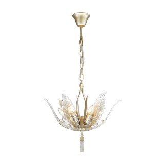 4838/6 HALL ODL21 465 золотистый/стекло/металл.цепочки Люстра E14 6*40W FLOWERI-foto5