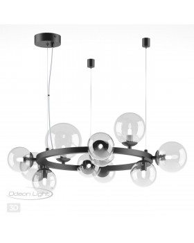 4818/11 MODERN ODL21 393 черный/прозрачный Люстра G9 11*40W TOVI-foto5