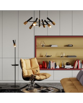 4240/6С HIGHTECH ODL22 183 черный/зол/металл Потолочный светильник IP20 max 6*10W LED GU10 MEHARI-foto3