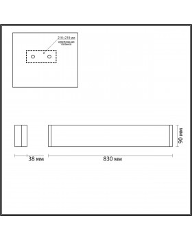 4295/30WL HIGHTECH ODL22 195 золотой/металл Настенный светильник IP20 LED 30W 2744Лм 3000K FRAMANT-foto2