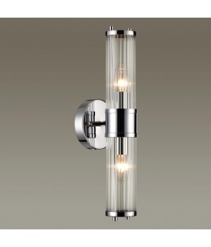 4945/2W DROPS ODL22 539 хром/прозрачный/стекло Настенный светильник E14 1*40W IP44 KEPA-foto3