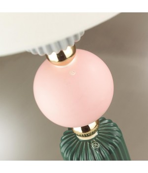 4861/1T CLASSIC ODL_EX21 76 золото/разноцветн./керамика/абажур Настольная лампа E27 1*60W CANDY-foto7