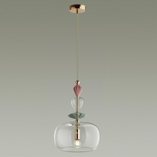 4855/1A CLASSIC ODL_EX21 67 золото/разноцветн./керамика/стекло Подвес E14 1*40W BIZET-foto4