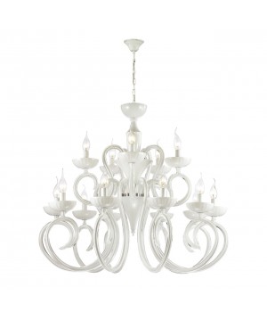 3932/15 HALL ODL18 439 хром/белый Люстра IP20 E14 15*40W 220V ZEFIRO-foto5