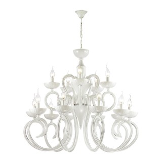 3932/15 HALL ODL18 439 хром/белый Люстра IP20 E14 15*40W 220V ZEFIRO-foto5