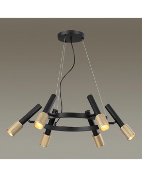 4240/6 HIGHTECH ODL22 183 черный/зол/металл Люстра IP20 max 6*10W LED GU10 MEHARI-foto3