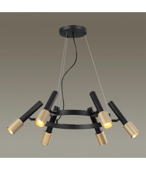 4240/6 HIGHTECH ODL22 183 черный/зол/металл Люстра IP20 max 6*10W LED GU10 MEHARI-foto3