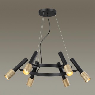 4240/6 HIGHTECH ODL22 183 черный/зол/металл Люстра IP20 max 6*10W LED GU10 MEHARI-foto3