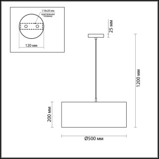 3745/3 MODERNI LN19 115 никель Подвес E27 220V NIKKI-foto2