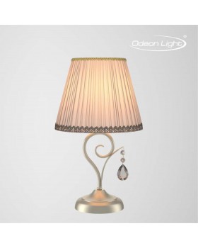 3924/1T CLASSIC ODL18 469 мат.серебро/хрусталь Настольная лампа IP20 E14 40W 220V MARIONETTA-foto4