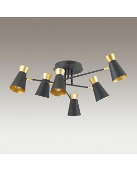 3790/6C LOFTI LN19 164 матовый черный, золотой Люстра потолочная E14 6*40W 220V LIAM-foto3