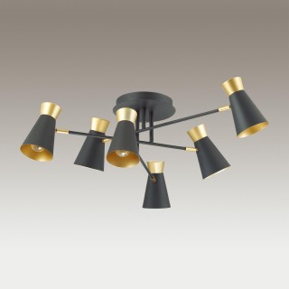 3790/6C LOFTI LN19 164 матовый черный, золотой Люстра потолочная E14 6*40W 220V LIAM-foto3