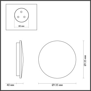 4235/6WL HIGHTECH ODL21 193 'под мрамор'/металл Настен.светильник IP54 LED 6W 560Лм 4000K ECLISSI-foto2